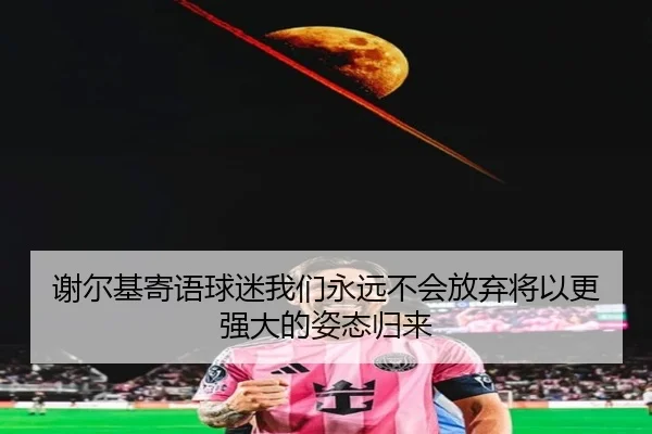 谢尔基寄语球迷我们永远不会放弃将以更强大的姿态归来